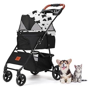 新品　ペットカート　犬用品　カート　4輪　2way パンプキン　ペット用品 2wayペットカート ブラック Wanyanya 【犬用 ペットキャリー